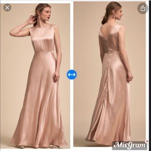 BHLDN Ghost London alexia gown in oyster color